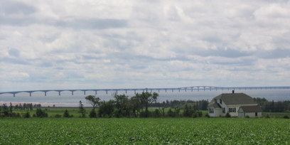 PEI view of Confederation Bridge