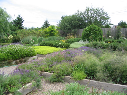 One of the herb gardens