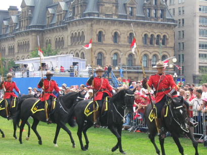 RCMP Musical Ride in action