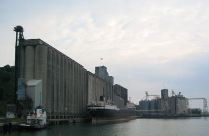 Grain Elevators at Goderich Harbour