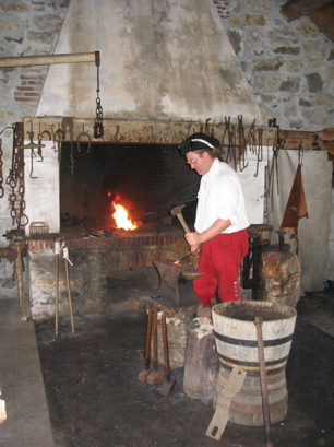 The blacksmith at work