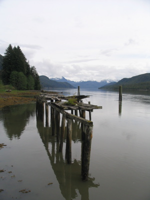 Old wharf at Northern Pacific Cannery