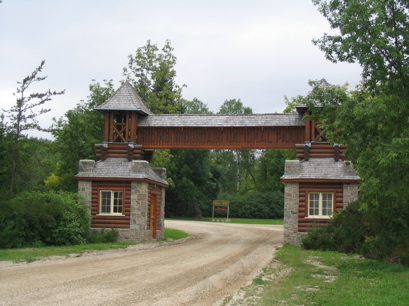 The East gate entrance at Riding Mountain